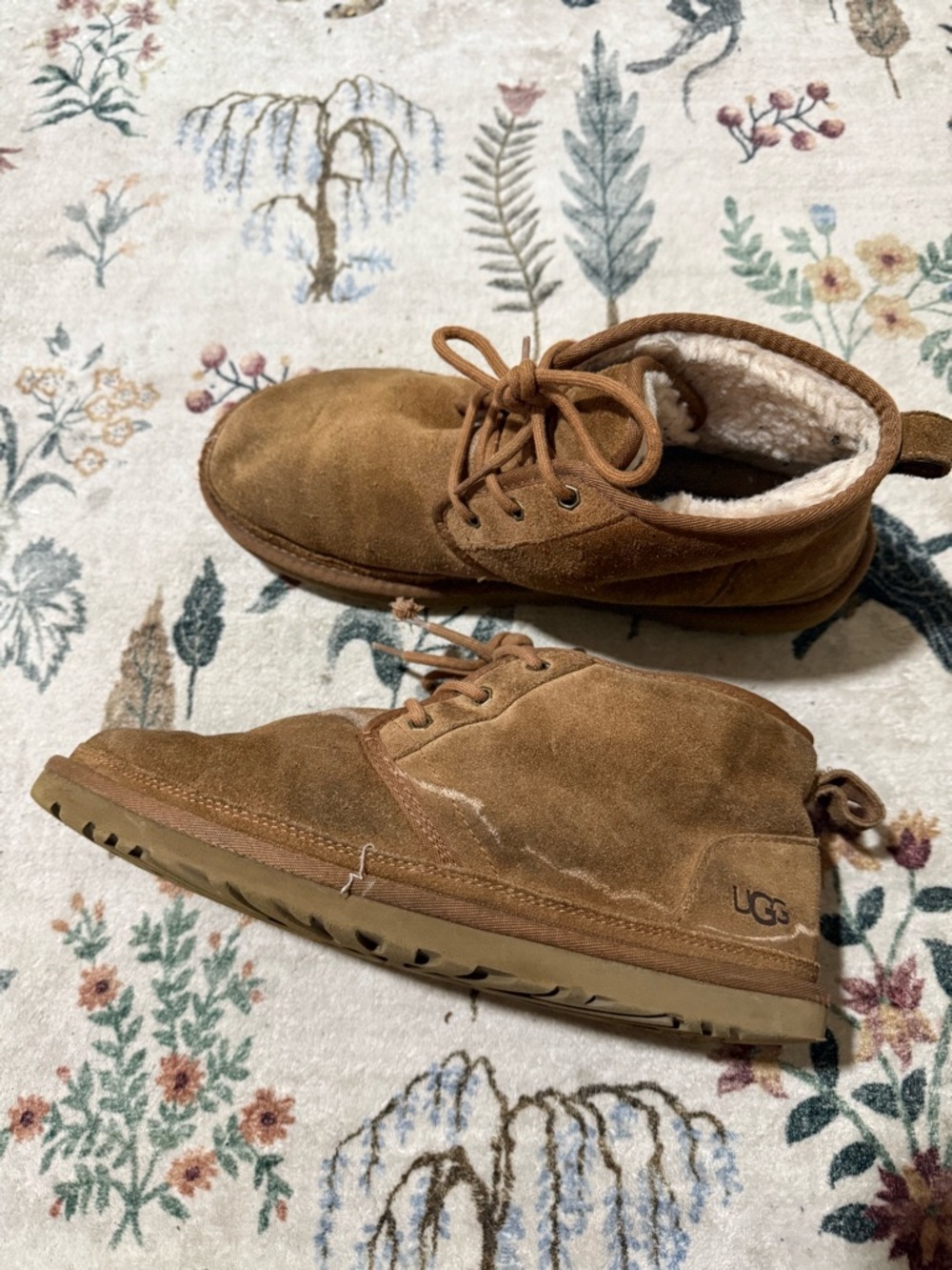 UGG Men’s Chestnut Suede Lace-Up Ankle Boots